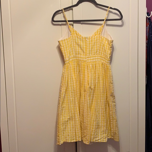 Yellow check shirred sundress - Picture 3 of 3